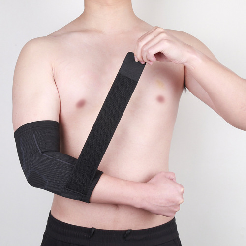 Outdoor sports compression band knit elbow pads breathable sweat-wicking band compression elbow sports knit accessories