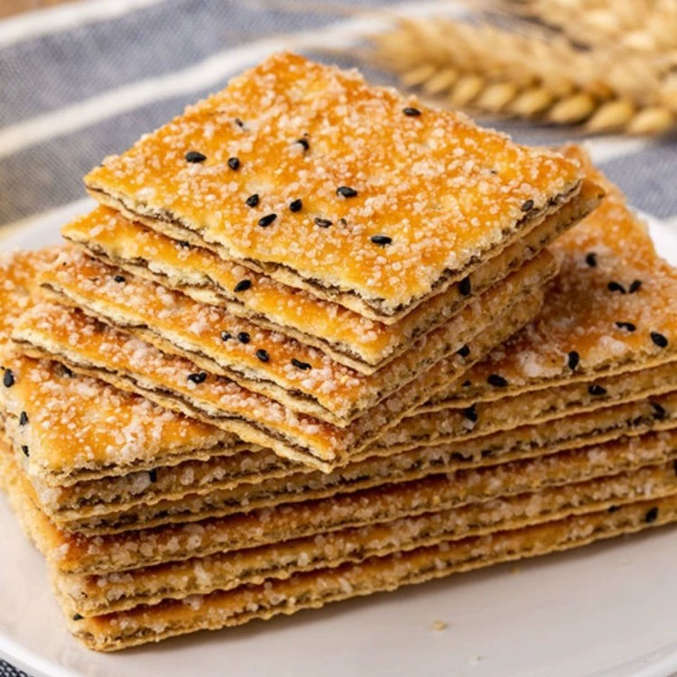 Черное кунжутное печенье Старомодные ностальгические закуски Сэндвич после 8090 слоев на завтрак