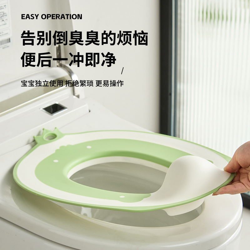 Anillo de inodoro para niños, anillo de inodoro para bebé, cojín para inodoro para bebé, cojín antideslizante simple para inodoro para bebé