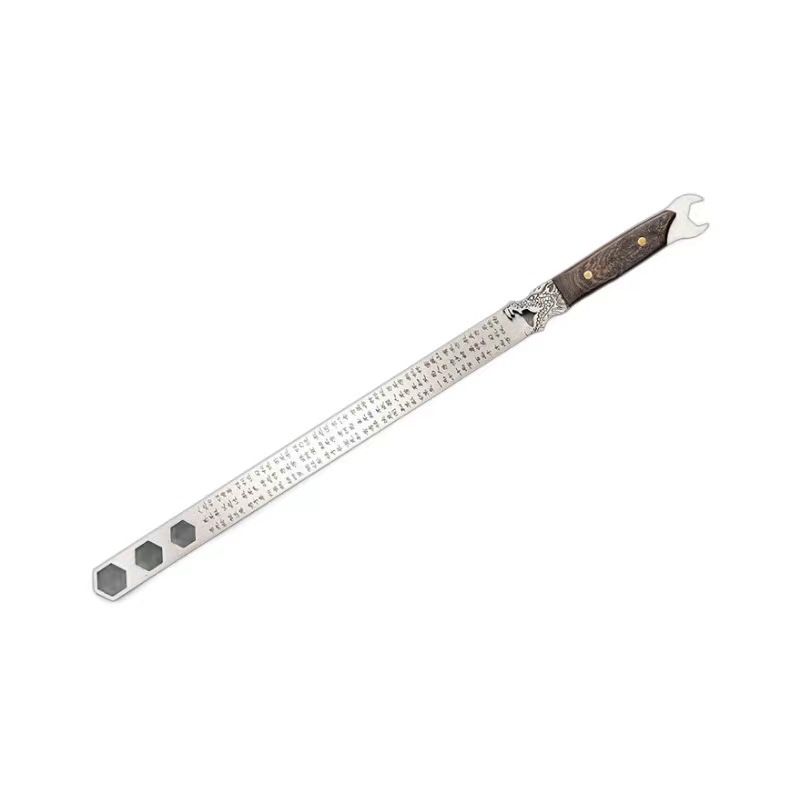 Longquan Forging Quenching Forging Ruler Special Ruler for Defense and Family Law Dizi Gui Advising Learning Ruler Thickened Steel Ruler