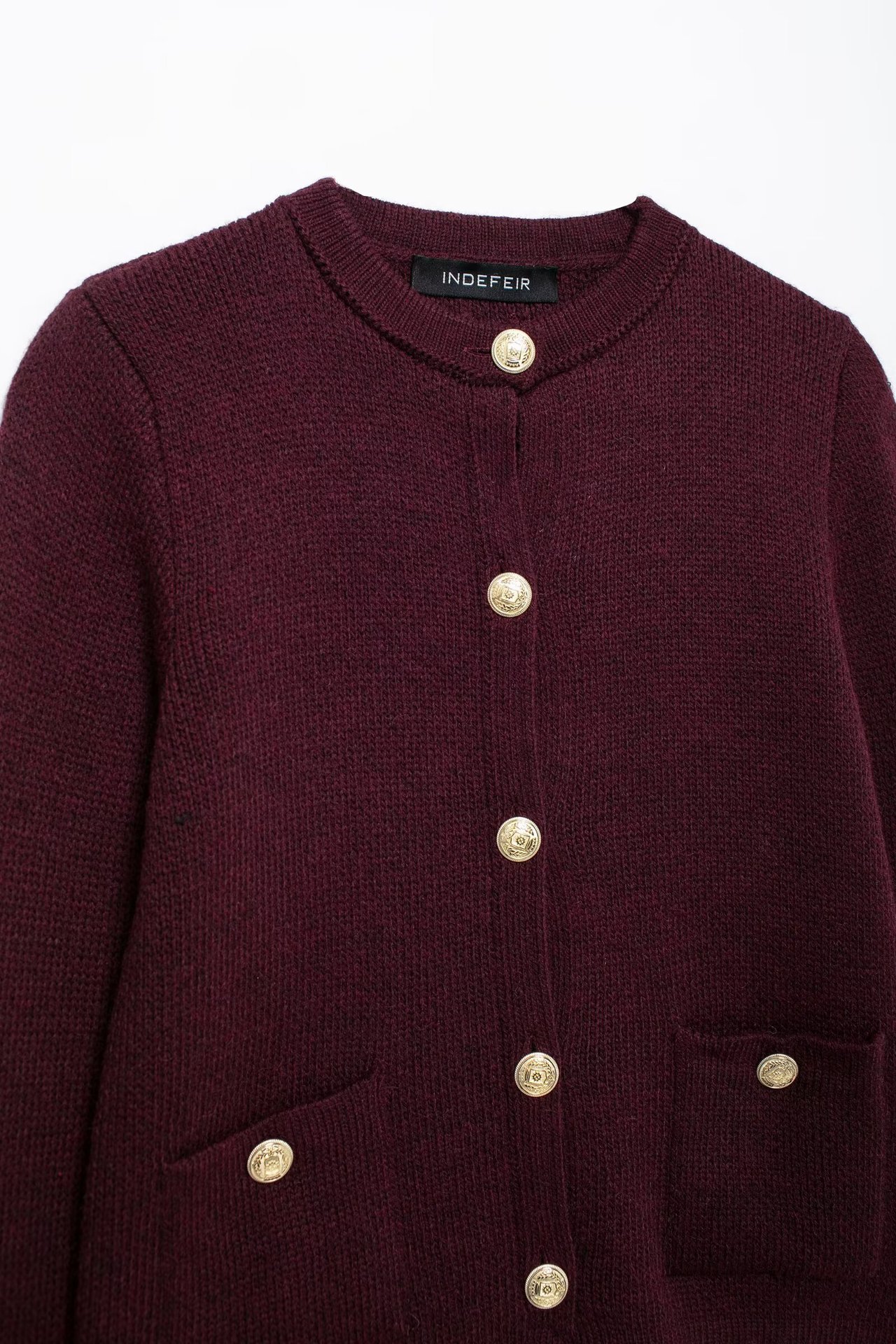 Sweater Tops Type Wholesale Women's Streetwear Solid Color Long Sleeve Sweaters & Cardigans