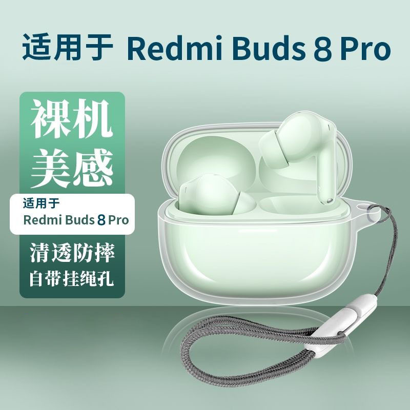 Suitable for Xiaomi Redmi Buds8Pro Protective Case Tpu Earphone Protective Case Buds8Pro Youth Version Soft Case