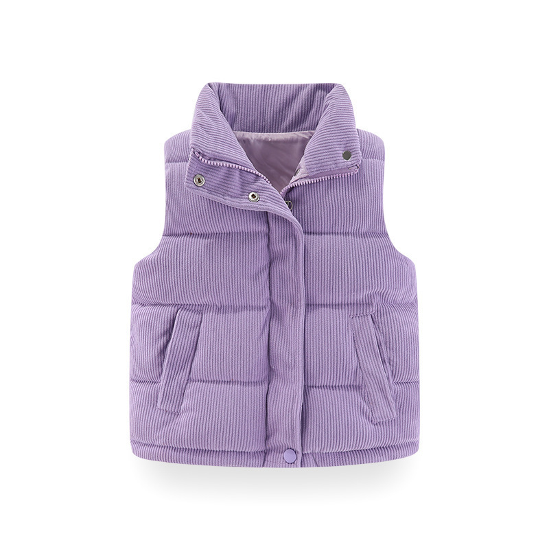 Baby chaleco 2025 nueva ropa de algodón para niños ropa de invierno para niños calentamiento de aire extranjero bebé caballo clip chaleco de algodón para niñas