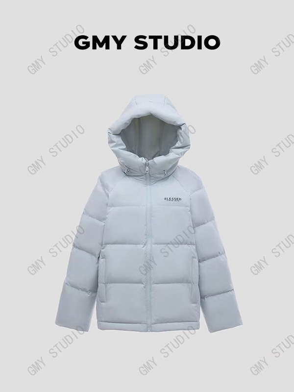 2025新款冬季韩版短款羽绒服女连帽小个子宽松加厚面包服冬外套潮|undefined