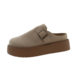 British Burken Shoes Women's 2025 New Spring and Autumn Thick-soled Burken Baotou Half Slippers Outer Wear Slip-on Lazy Shoes