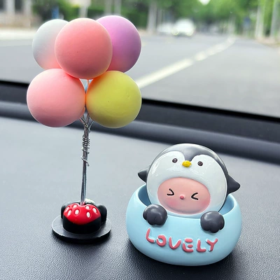 Car ornaments – Supplies - blue-penguin-single-minnie-colorful-balloon-ornament