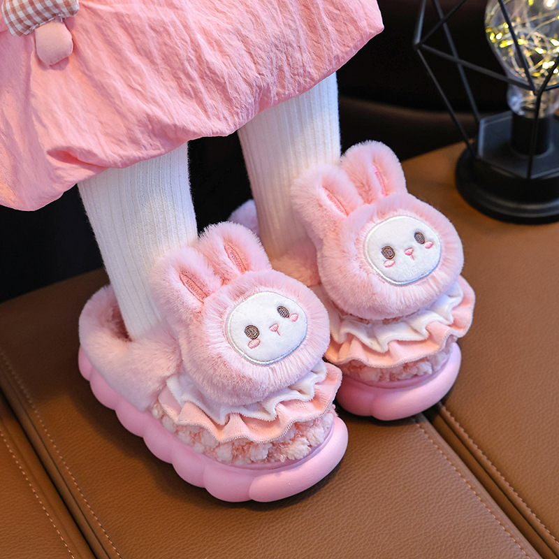 Nuove pantofole per bambini autunno inverno, graziosi cartoni animati per bambini e bambine, pantofole in cotone per neonati e bambini piccoli_voghion.com