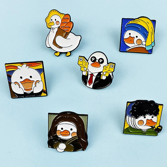 Broche de pato amarillo lindo transfronterizo