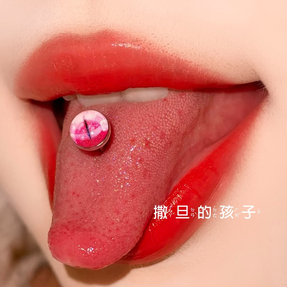 Satan's Child Dragon Claw Flat Back Ear Bone Nail - Freshwater Blue Series, Titanium Steel Cochlear Stud detail image 7