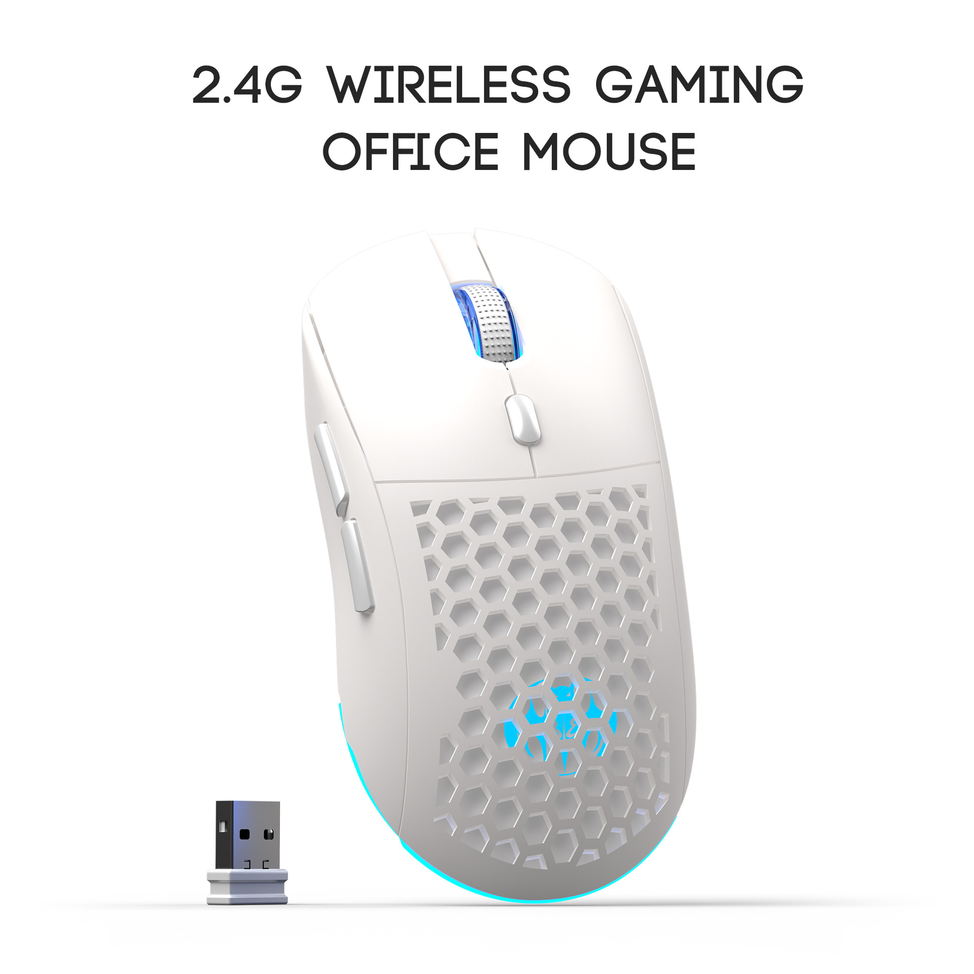 Youfu Factory Spot Luminous Creative Hole Mouse Wireless Gaming Mouse Rgb Lightweight Wireless Hollow