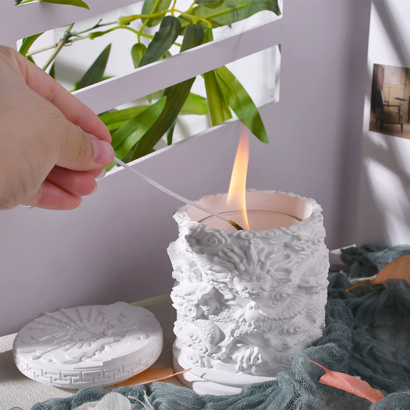 Гипсовая чаша для ароматерапии Lexin Candle, диффузорный камень, ароматерапевтический контейнер, подсвечник Shenlong, сувенирный материал, завод-изготовитель