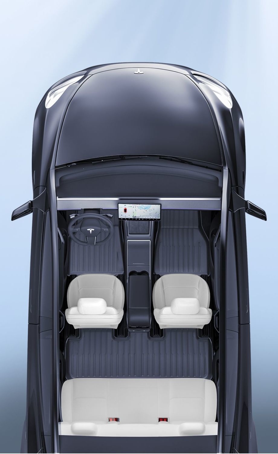 Suitable for Tesla Floor Mats, the Updated Version of Model 3Yl, Special Floor Mats, Full-Coverage Floor Mats, Tpe Interior Modification Parts