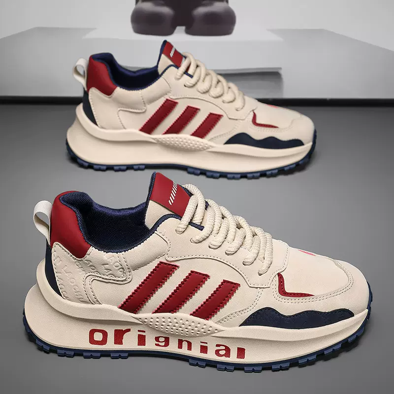 秋冬季男鞋透气运动休闲老爹鞋男士百搭潮流时尚鞋子轻便阿甘鞋男