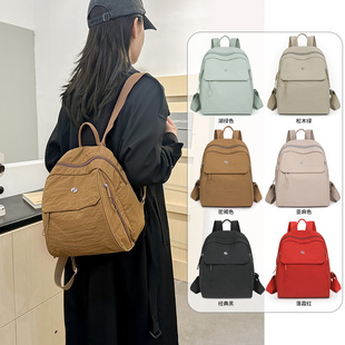Lightweight Backpack Large Capacity Casual Backpack New Nylon Cloth Backpack All-match Simple Backpack Rucksack
