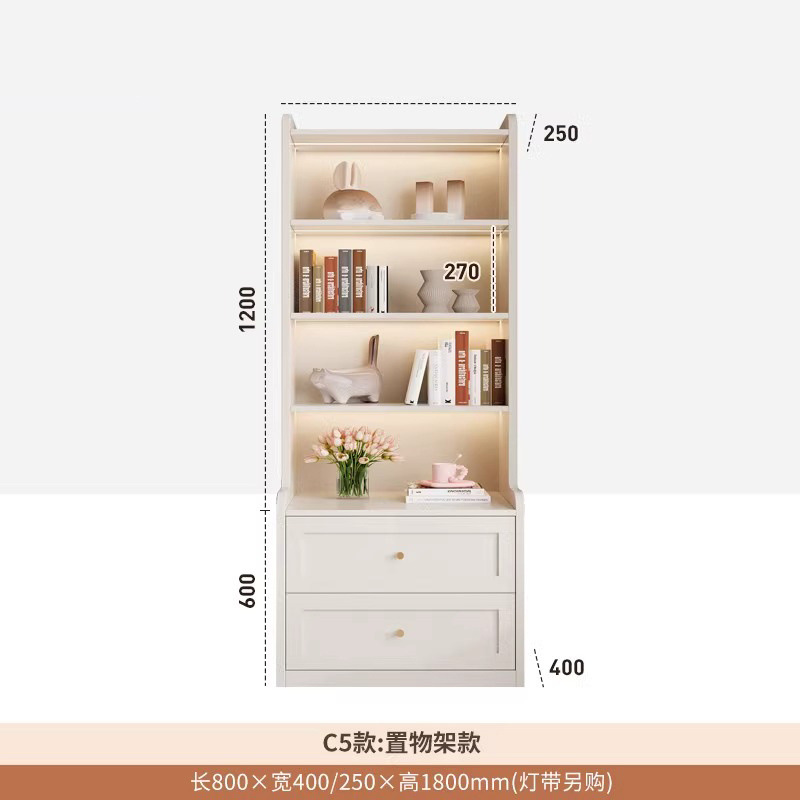 Cabina de cabezal de cama horizontal estilo francés sala de aire de crema doméstica pequeña casa estante de la cama simple percha de ropa armario de almacenamiento