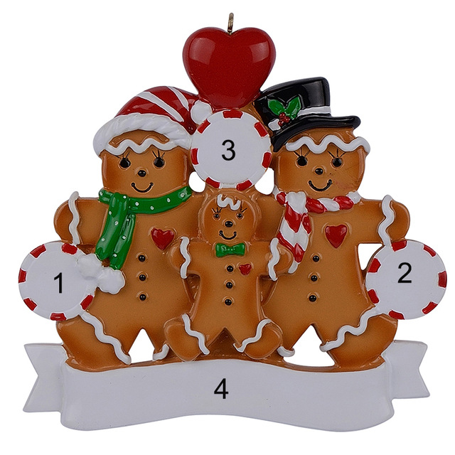 Christmas Cartoon Style Bear Snowman Resin Indoor Party Festival Hanging Ornaments display picture 1
