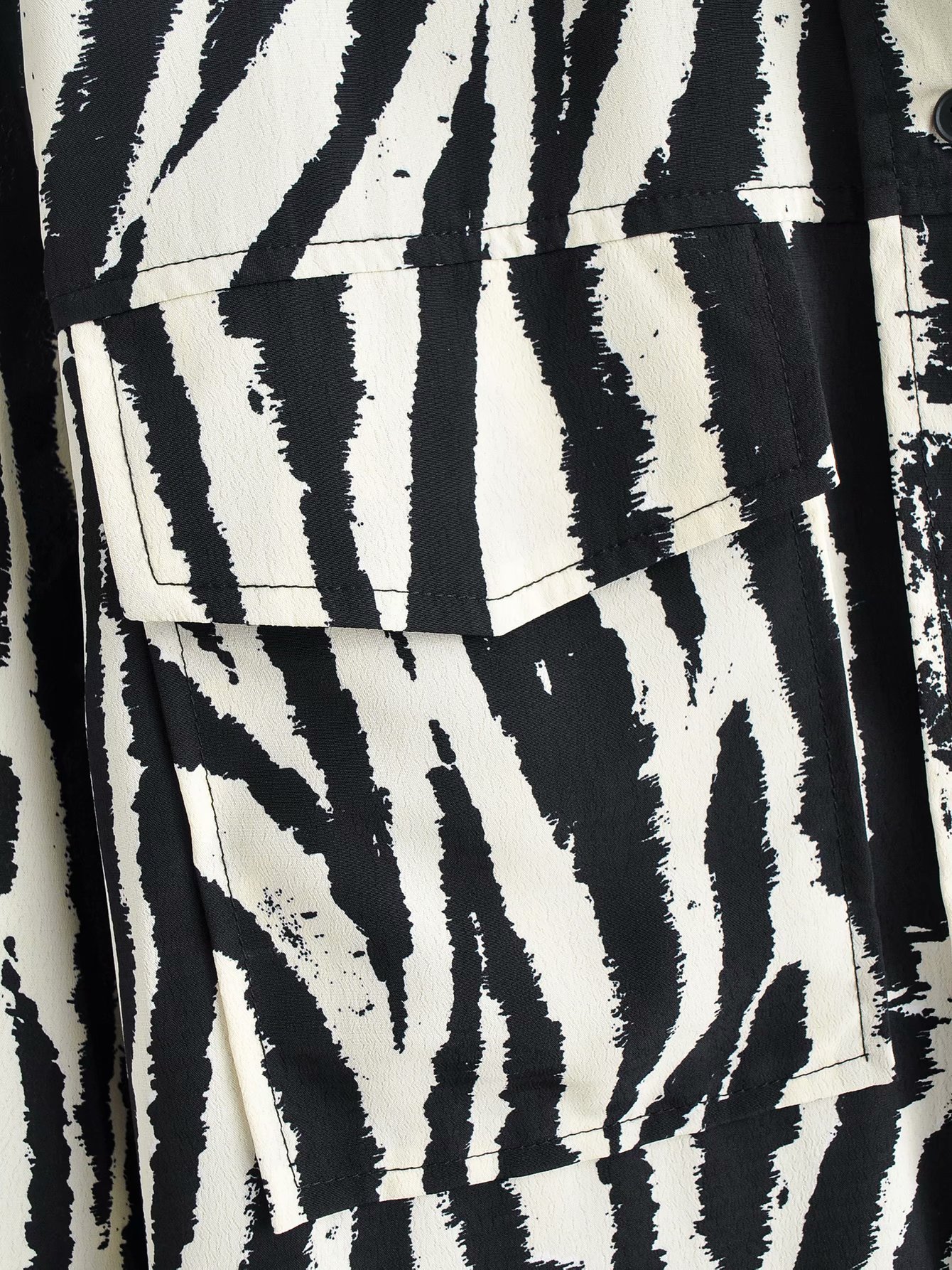 zebra pattern pocket top NSAM36266