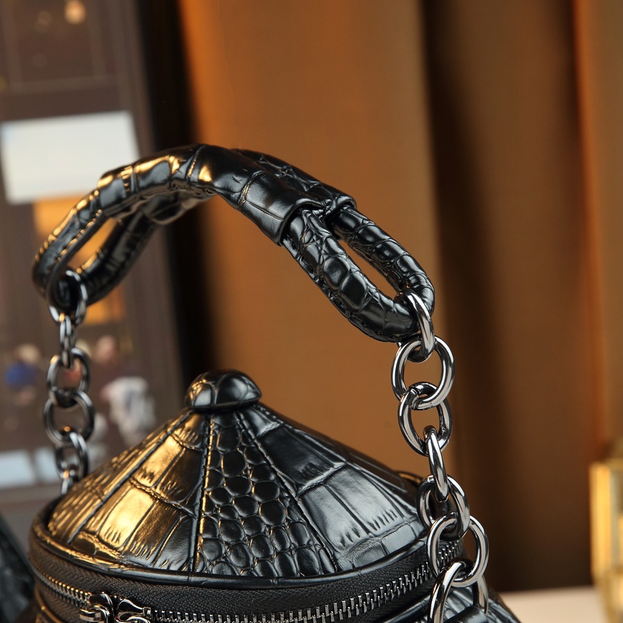 New Style Quirky Crocodile Pattern Women's Shoulder/Crossbody Bag Creative Chinese Teapot/Wine Pot Shaped Handbag_voghion.com