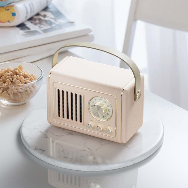 クリエイティブレトロ Bluetooth スピーカーミニポータブル U ディスク TF カード FM 小型オーディオソース工場高品質|undefined