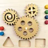 YX087 wooden three gears