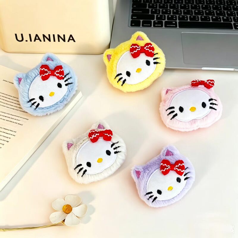 Popular DIY Cartoon Bow Plush Kt Cat Accessories, Bag Phone Charms, Shoe and Sock Decorations, Clothing Accessories Wholesale