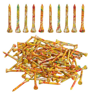 New golf nails painted 54mm wooden nails wooden tee golf course supplies accessories