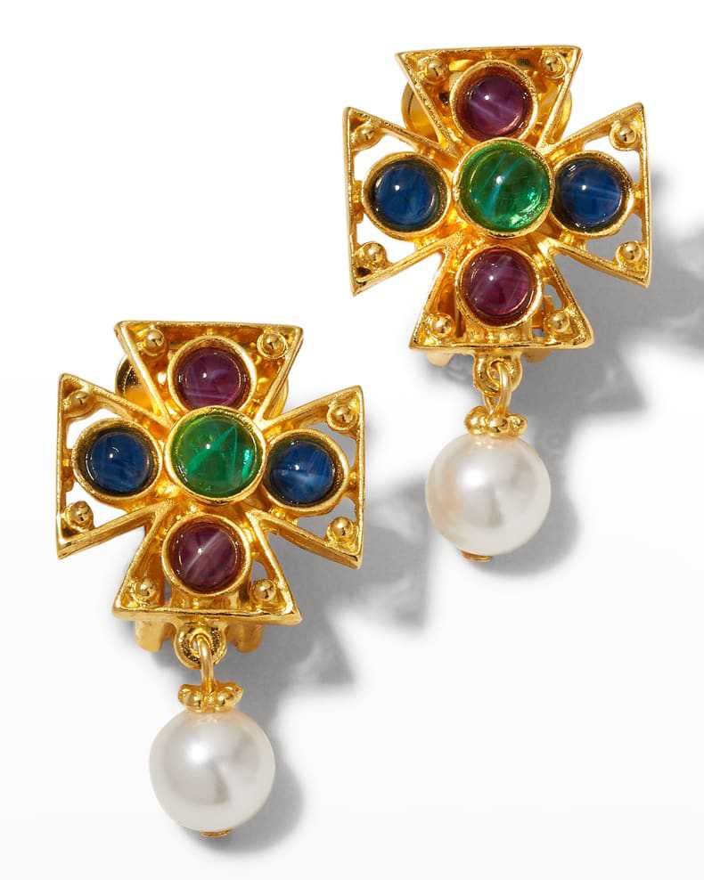 23g Weight 925 Sterling Silver Ear Needle Material Resin Inlay Material Drop Earrings Classification 1 Pair Quantity 1 Pair Vintage Style Shiny Geometric Pearl Inlay Alloy Resin Drop Earrings