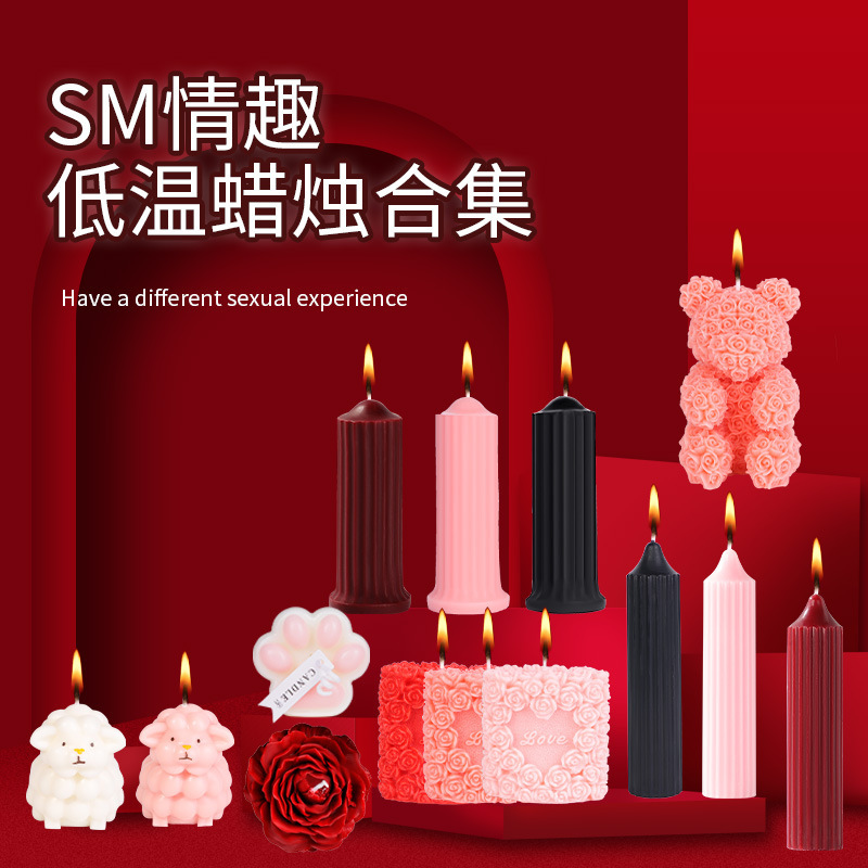 Fun sm low temperature aromatherapy candle cat's claw wax couple foreplay flirting alternative fun props adult supplies