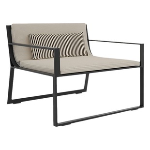 Outdoor sofa garden sun room aluminum alloy coffee table model room combination furniture Courtyard B & B rattan chair combination