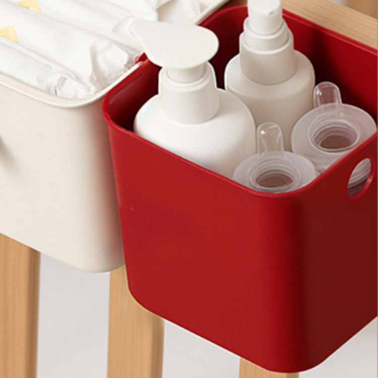Dormitory Bedside Storage Rack for Students' Mobile Phones and Small Items, Storage Box for the Side of the Bed in the Dormitory—Matching Small Trash Can