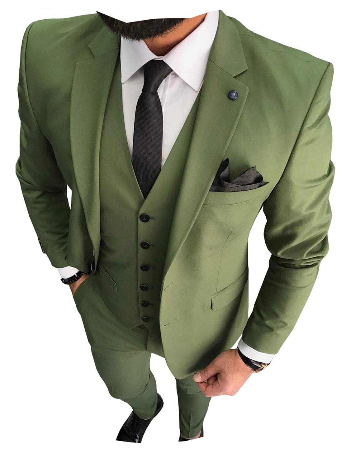 Traje Formal para Hombre de Poliéster, Una Sola Fila y Una Hebilla para Banquetes image 9