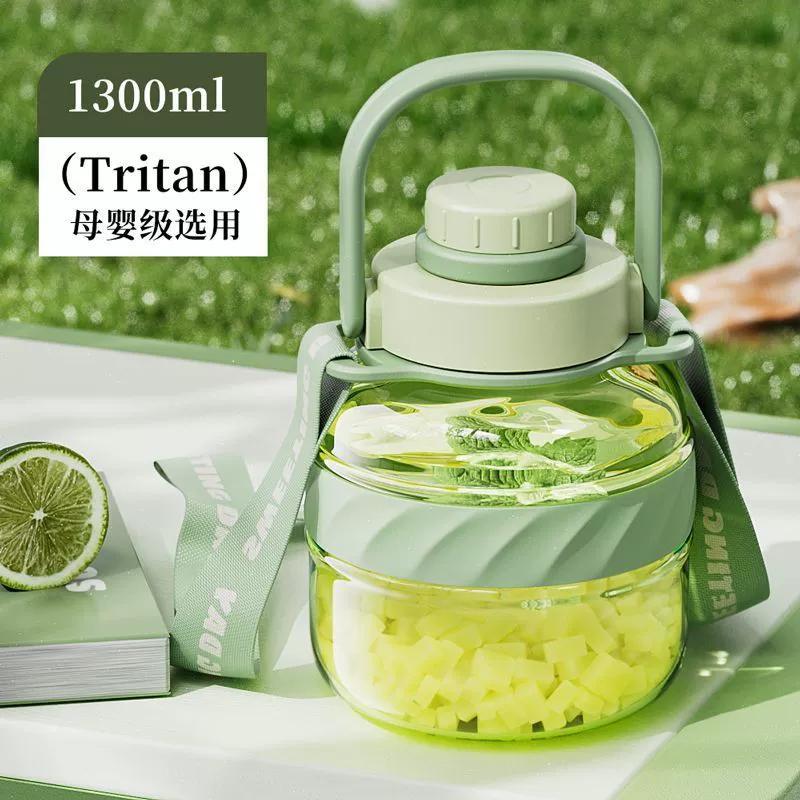 Чашка для воды большой емкости для женщин с красивым внешним видом и чашка для студентов с большим животом, устойчивая к высоким температурам и портативный чайник для воды с соломенным бочонком, новый стиль