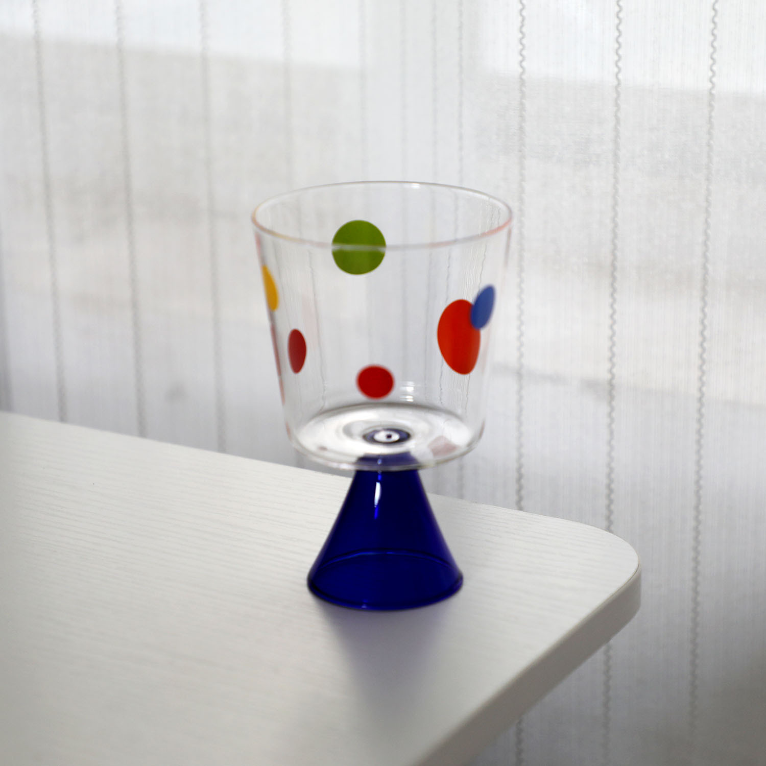 Blue wineglass