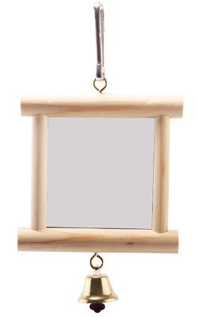 Деревянная зеркальная платформа лестница птица попугай игрушки поставки с зеркальной подставкой производители