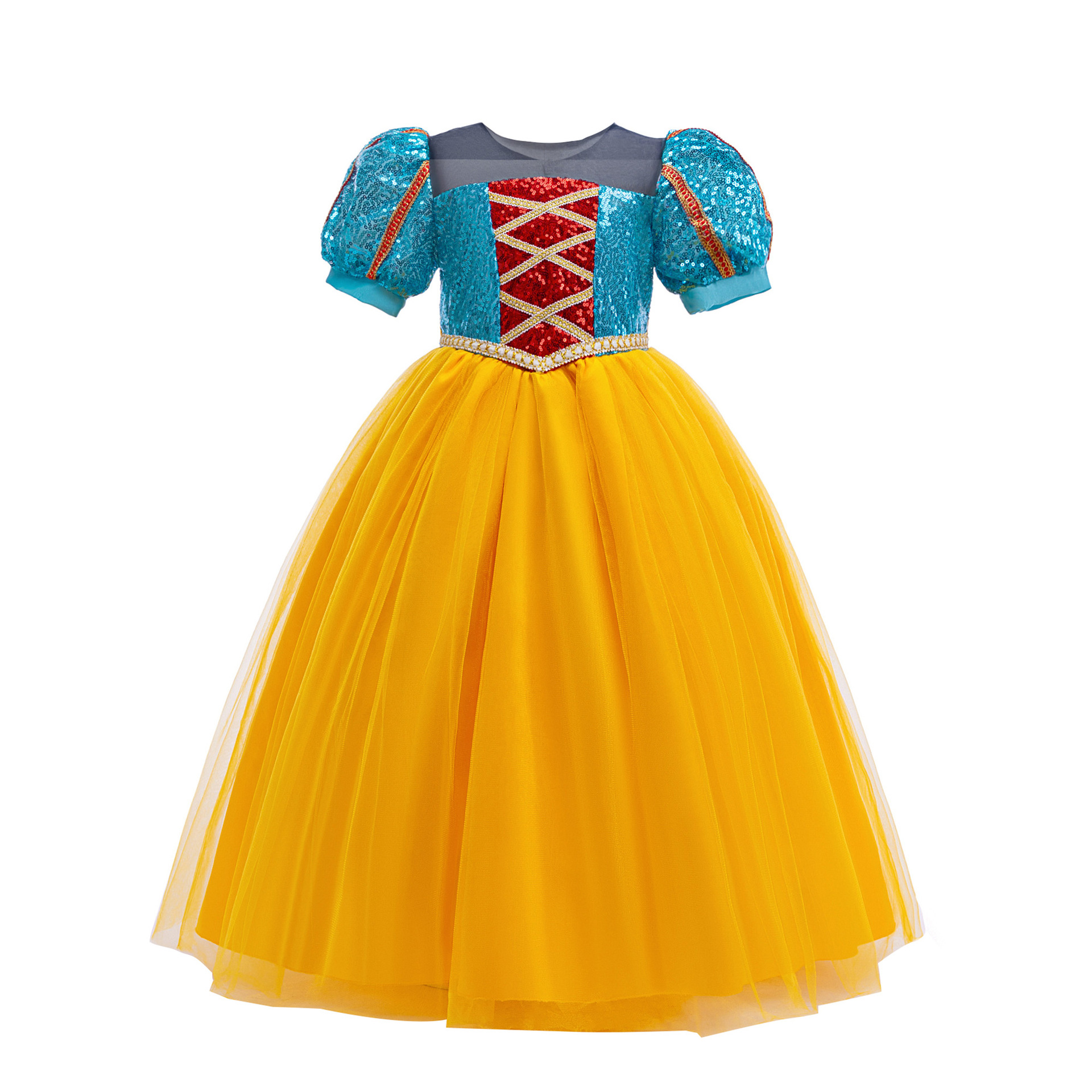 Halloween nuevo amazon vestido de cosplay infantil Blancanieves red princesa Zhao Zhao rendimiento