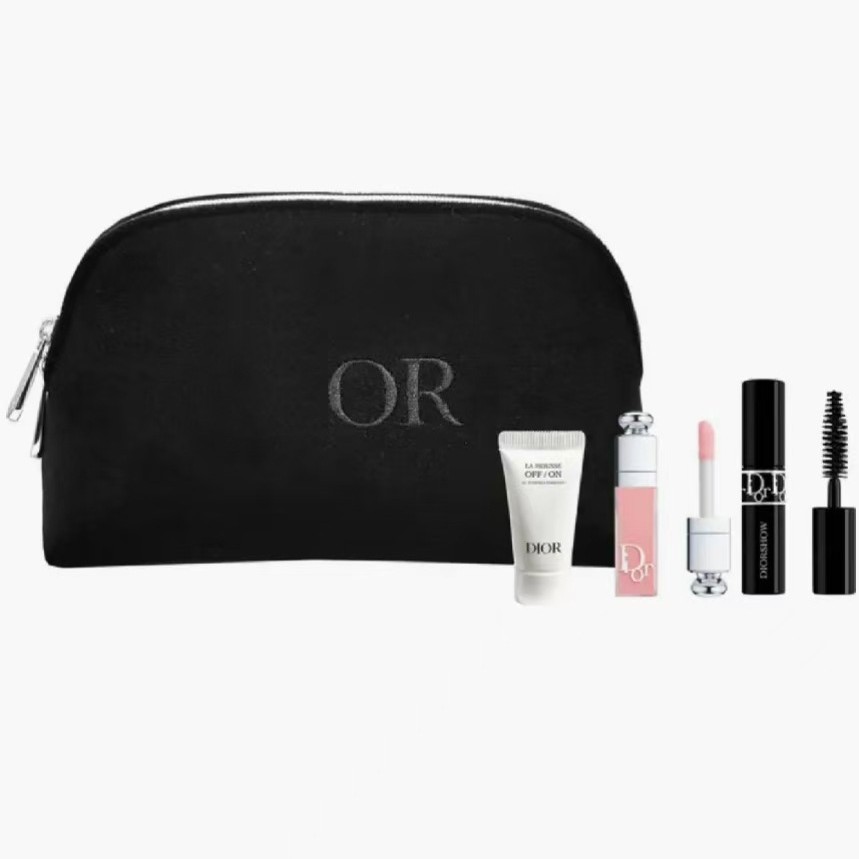 新しい化粧品バッグ、国内向けピンクのスペースコットン、超柔らかさ、ポータブル、高級ハンドバッグ、化粧品収納バッグ