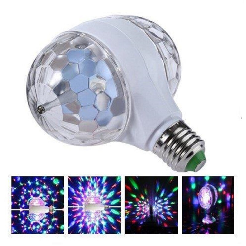 2026 doble cabeza mágica bola LED cristal luces giratorias de bodas luces coloridas bar de luz de ambiente doméstico KTV flash año del caballo