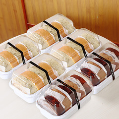 日式蛋糕卷包裝盒打包切塊瑞士甜品夢龍捲透明盒子中式糕點桃酥盒