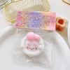 Kitten egg tart-pink