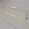 Stainless steel solid side hanging length 60cm