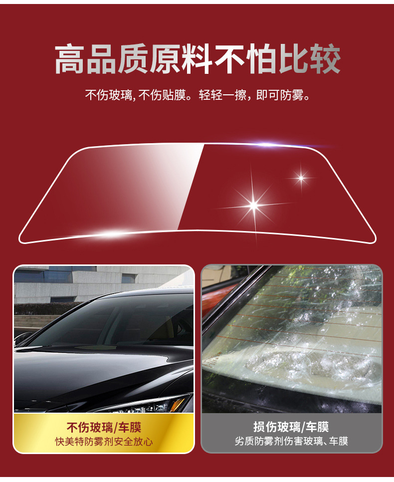 Fast Meite anti-fog agent car windshield long-acting car anti-fog window anti-fog car supplies