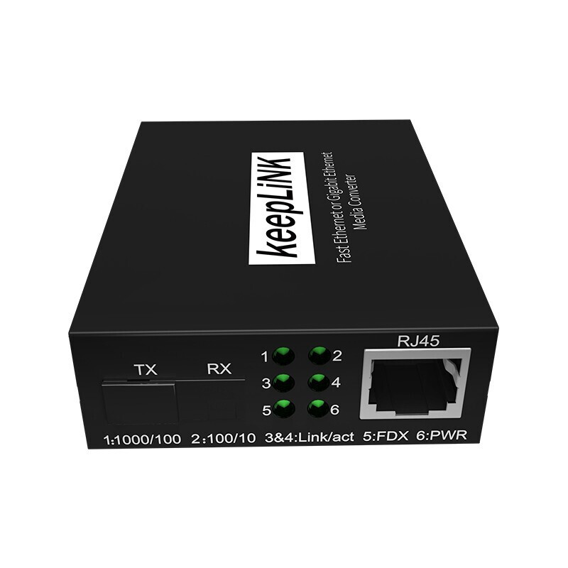 keepLINK 商业百兆光纤收发器 企业核心交换机 百兆光电转换器S
