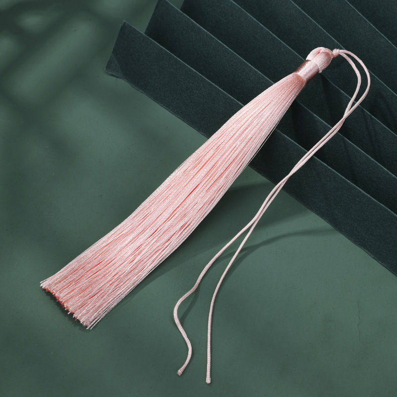 15cm de línea delgada borla diy accesorios hechos a mano seda de hielo borla espiga Hanfu colgante bigote wenwan borla joyería