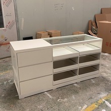 服装店中岛桌衣服鞋子展示柜小型吧台女装店中岛台烤漆装饰柜定