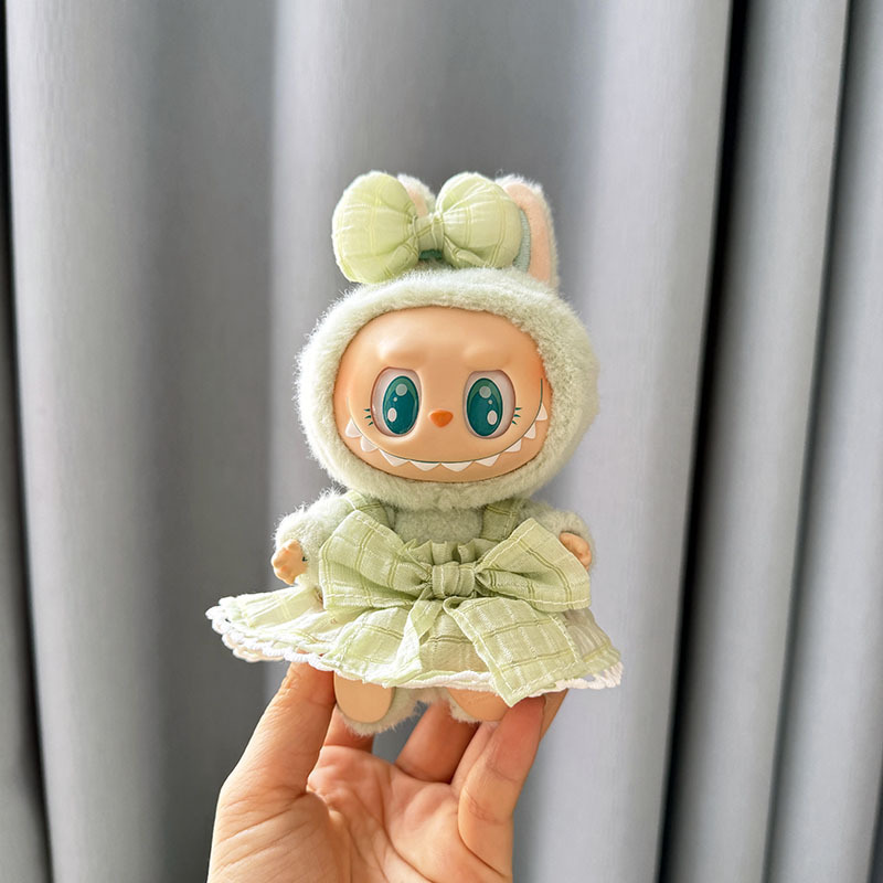 仅售衣服] 一二代钥匙扣La布布衣服挂件拉布布娃衣连衣裙珍珠发饰|undefined