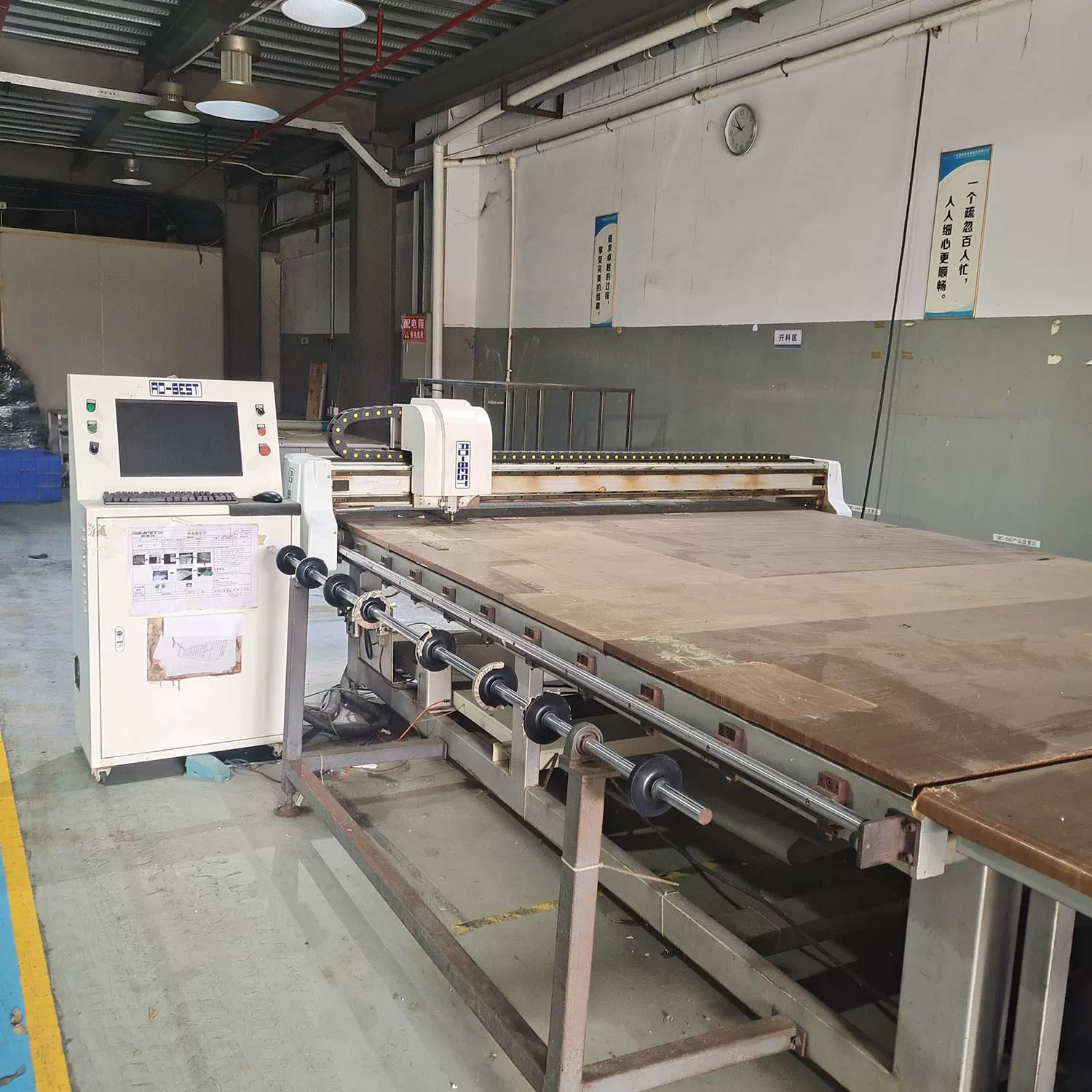 二手奥钡思开料机玻璃切割机大尺寸玻璃切割机