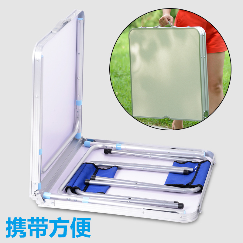 屋外折りたたみテーブル、屋台用折りたたみテーブル、ポータブルアルミ合金製ダイニングテーブル、簡易家庭用屋台テーブル、屋外レジャー用|undefined