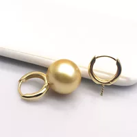 Jixiaofu K золотые аксессуары Новые 18K золотые серьги круглые широкие версии серьги жемчужные аксессуары из пчелиного воска
