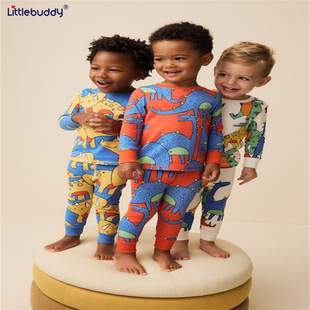 Children's Underwear Set Men's and Women's Autumn and Winter Pajamas Boys' Autumn Clothes Warm Children's Long Sleeve Soft