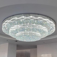 ホテルロビークリスタルランプ宴会場ホテルレストランホテルKTVヴィラリビングルームラウンドクラブ照明器具クロスボーダー